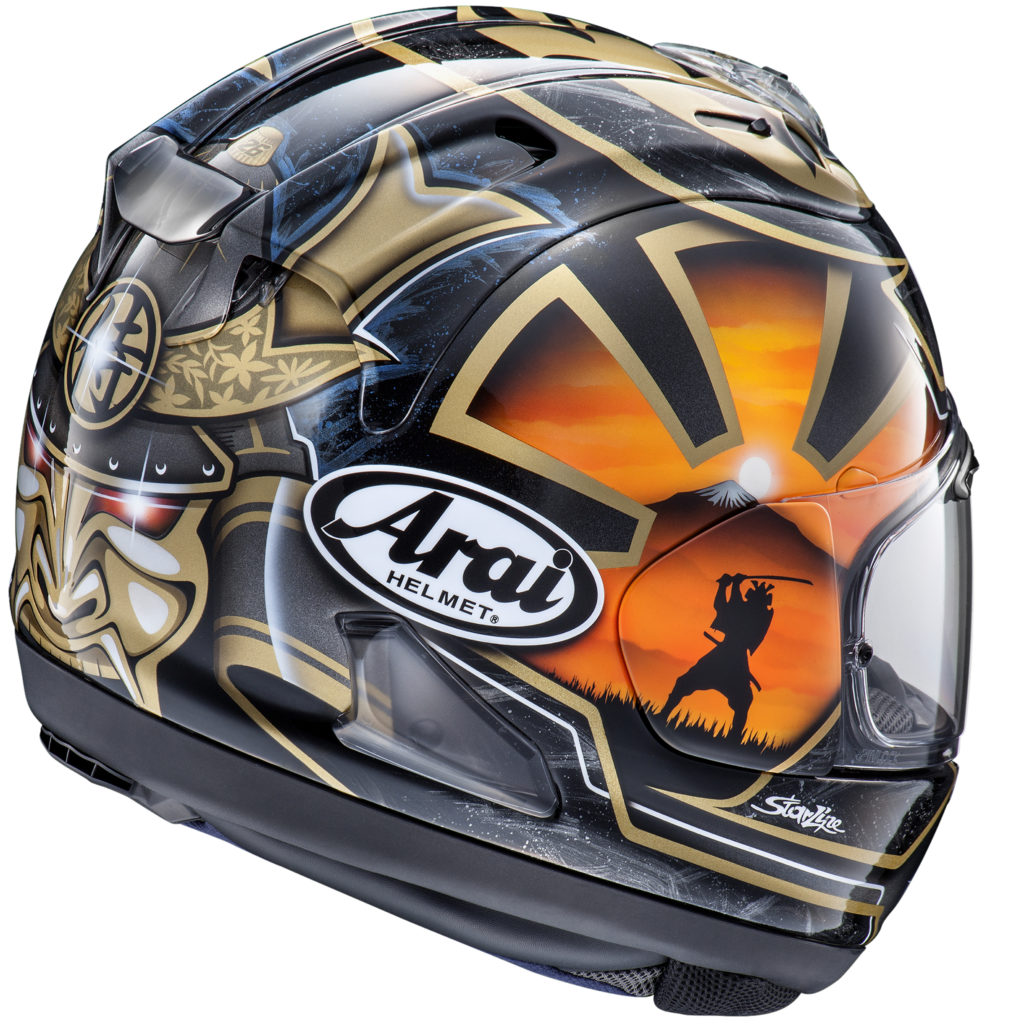 ARAI RX 7 V EVO PEDROSA SPIRIT GOLD - Helmstudio Leipzig