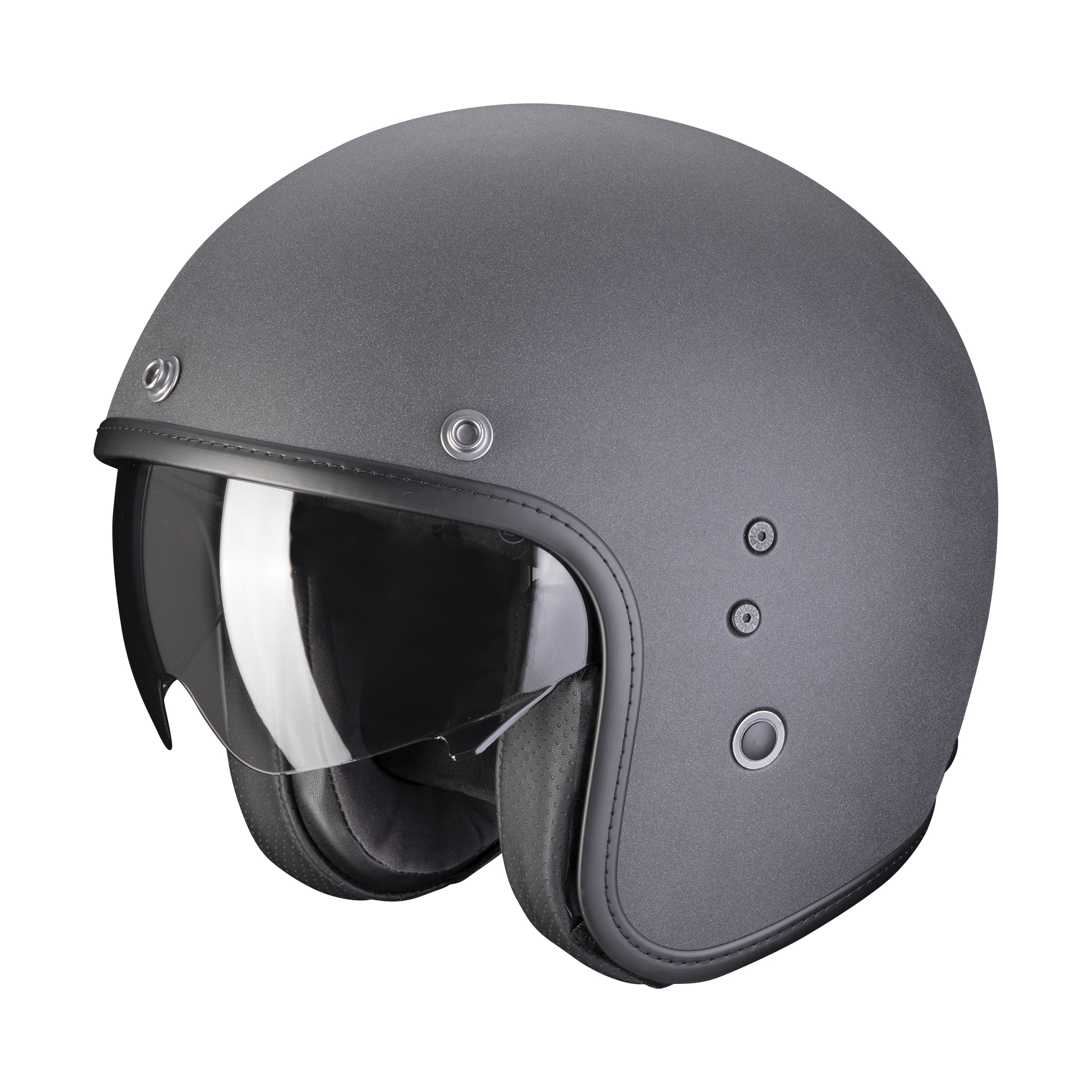SCORPION BELFAST EVO SOLID GRAPHITE DARK GREY - Helmstudio Leipzig
